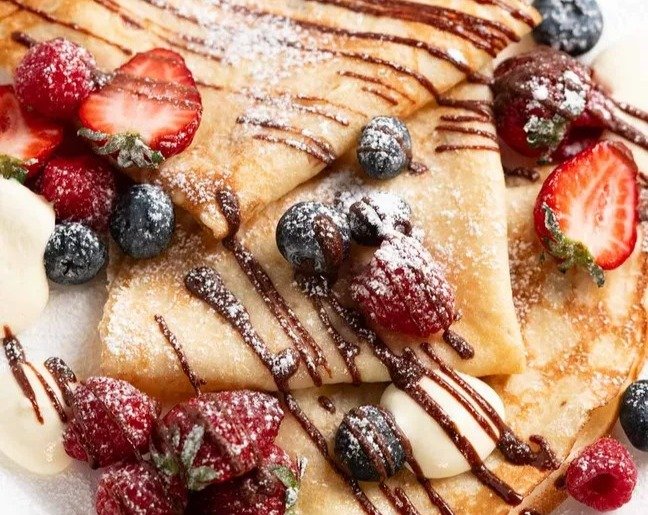 Easy Classic French Crêpes Recipe top view