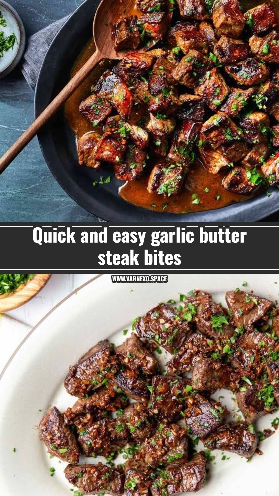 Easy garlic butter steak bites in ten minutes
