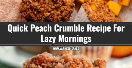 Easy Peach Muffins With Crumble Topping