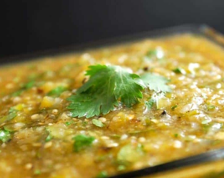 Easy Roasted Tomatillo Salsa Verde Everyone Loves suggested serving