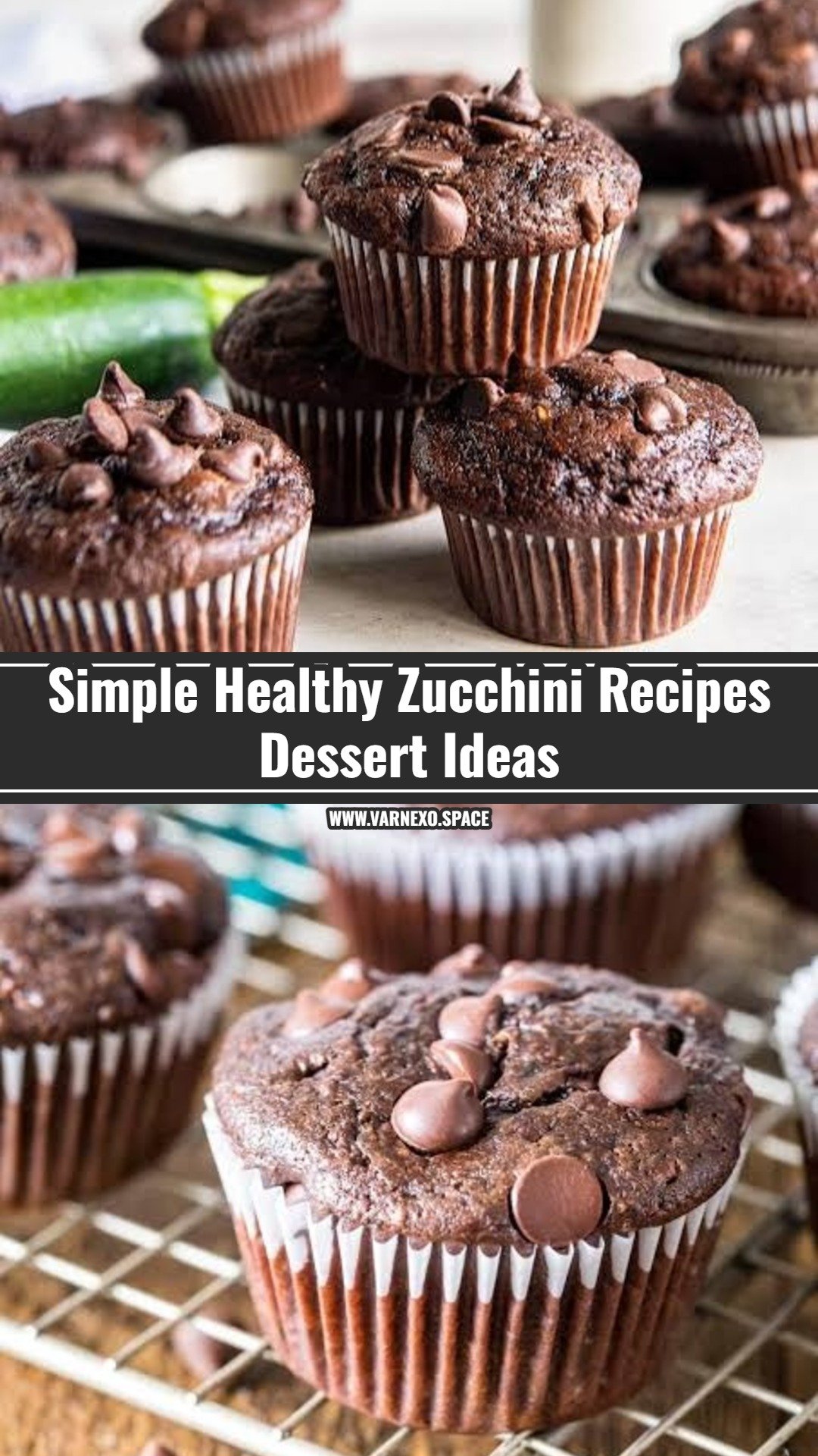 Healthy Chocolate Zucchini Muffins Everyone Loves