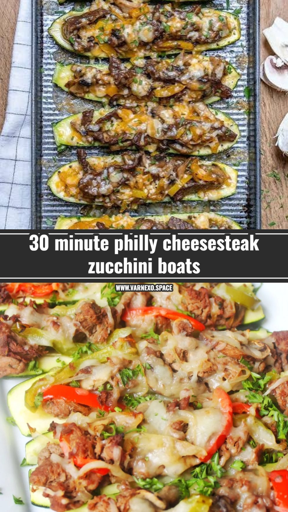 Philly cheesesteak zucchini boats recipe you will love