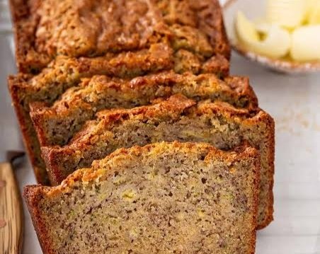 The best banana zucchini bread recipe ever top view
