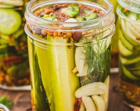 The Best Refrigerator Dill Pickles Ever suggested serving