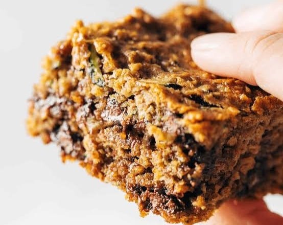 The Best Zucchini Bars You Will Ever Make top view