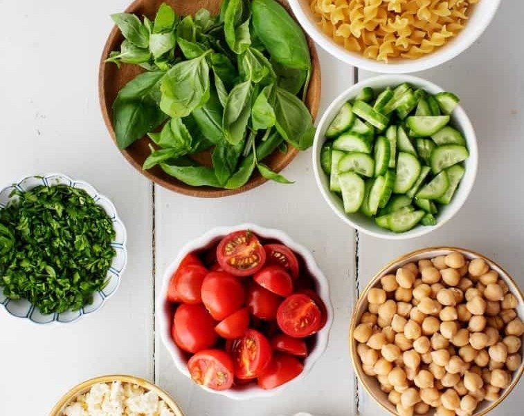 The Ultimate Crowd Pleasing Pasta Salad top view