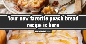 This easy peach bread recipe is perfect for summer