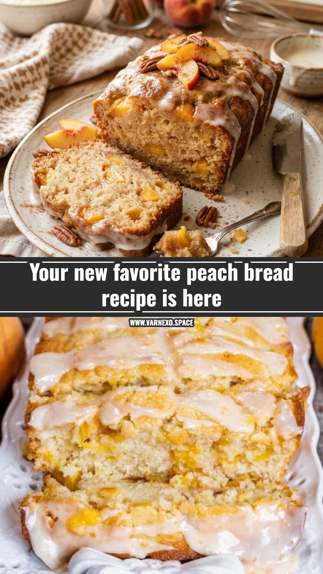 This easy peach bread recipe is perfect for summer