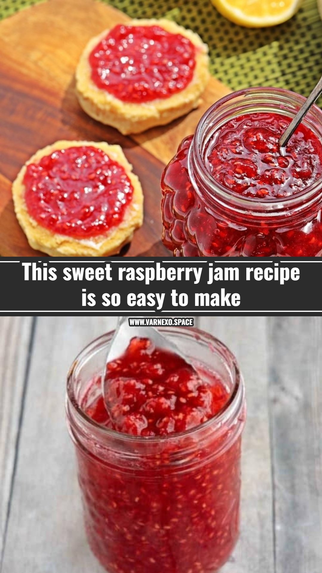 This easy raspberry jam recipe is a game changer