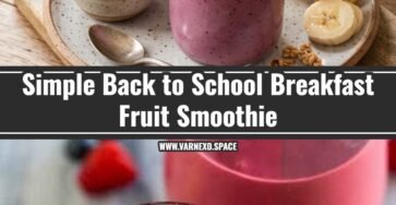 Easy Back to School Breakfast Fruit Smoothie