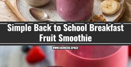 Easy Back to School Breakfast Fruit Smoothie