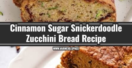 Easy Cinnamon Sugar Snickerdoodle Zucchini Bread