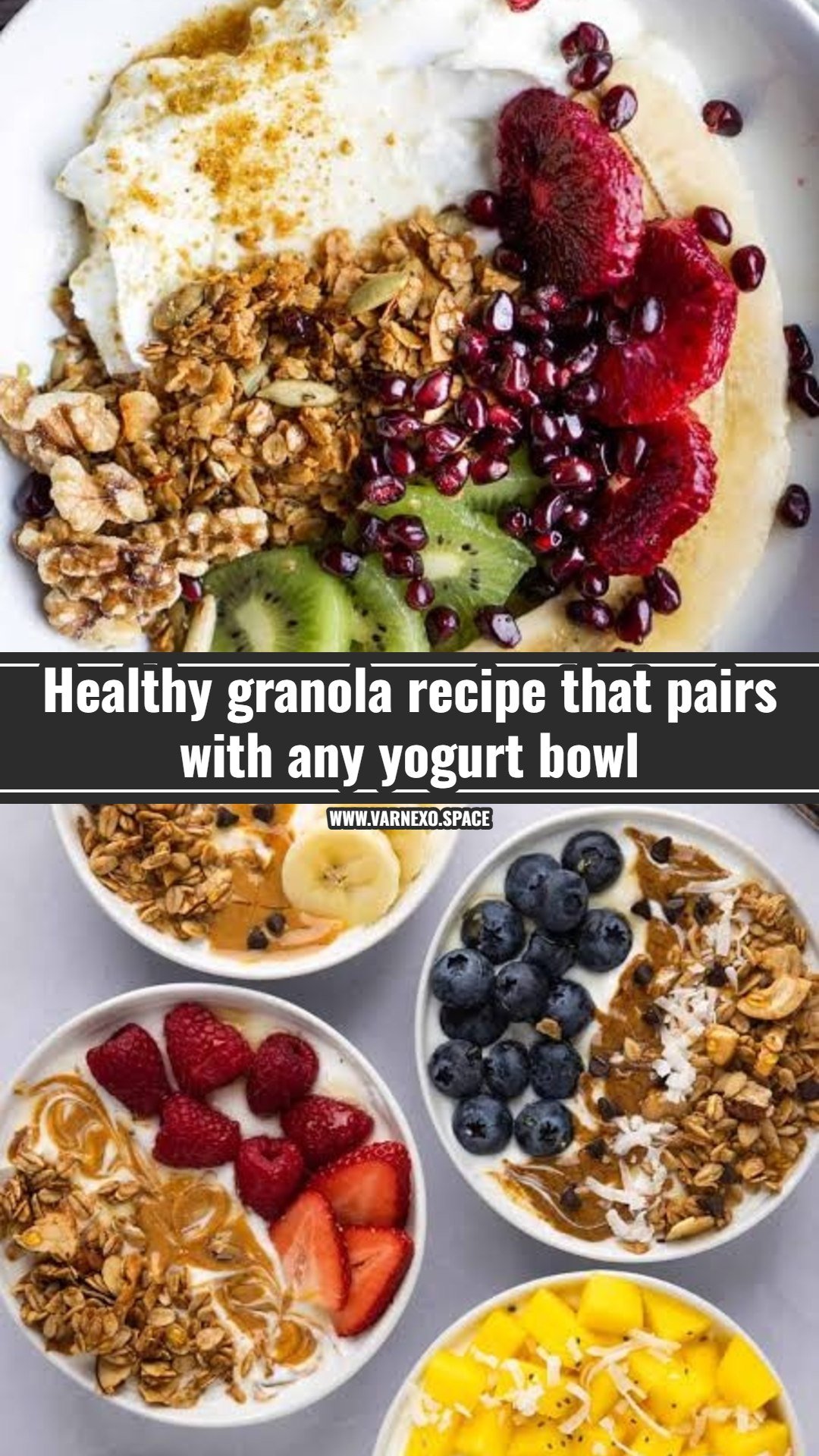 Easy homemade granola recipe for your next yogurt bowl
