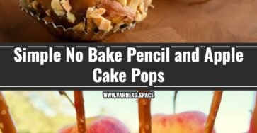Easy No Bake Pencil and Apple Cake Pops