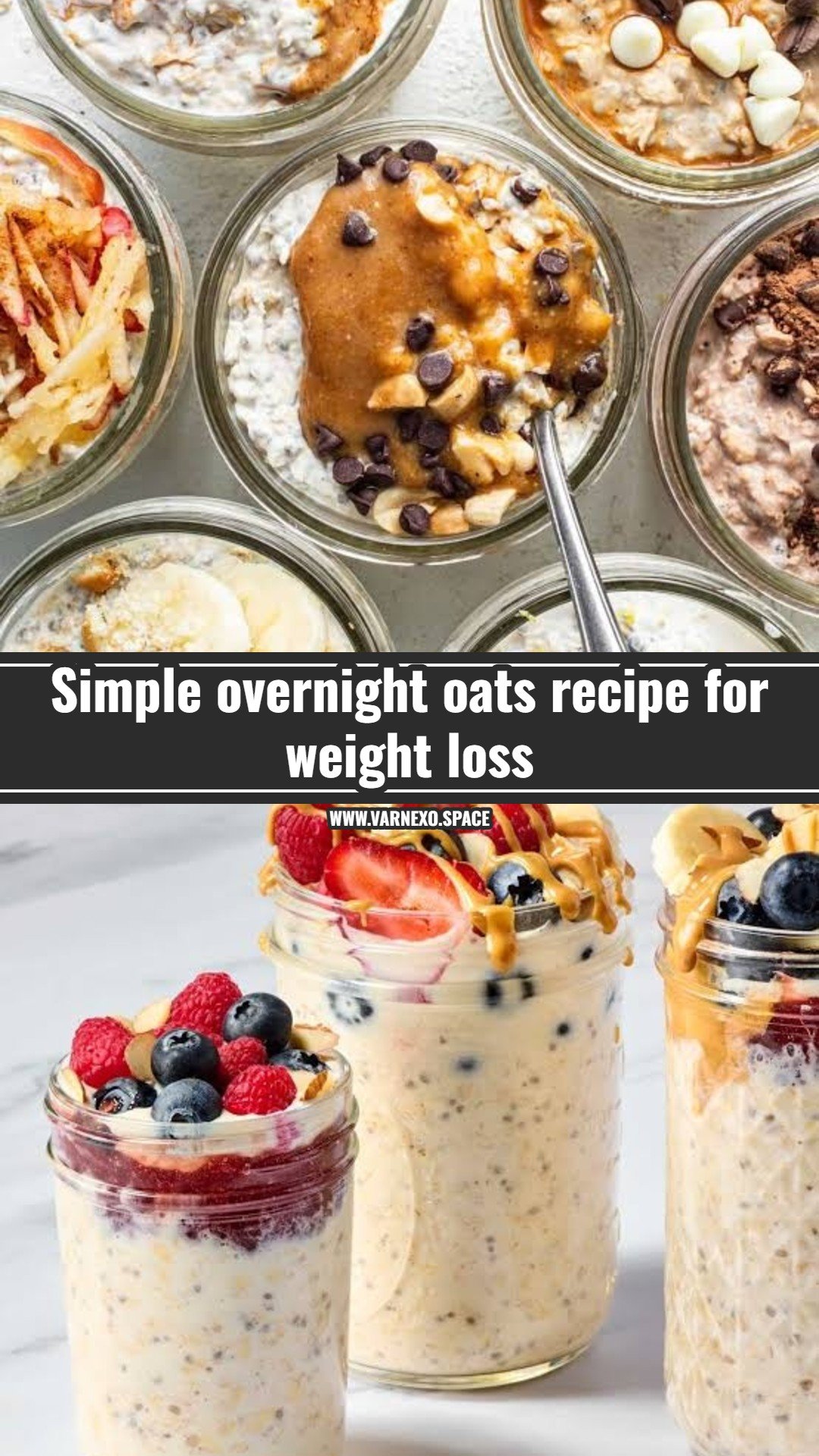 Easy overnight oats recipe for busy mornings