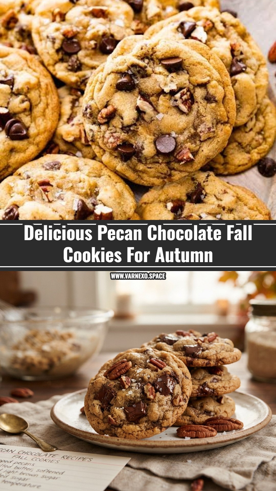 Easy Pecan Chocolate Fall Cookies Everyone Loves