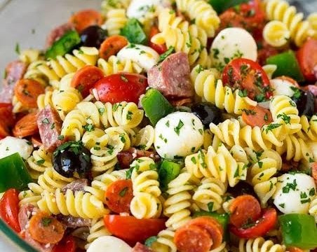 This easy italian pasta salad is the best summer side suggested serving