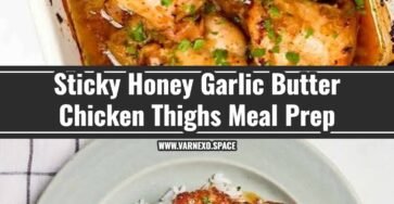 20 Minute Sticky Honey Garlic Butter Chicken Thighs