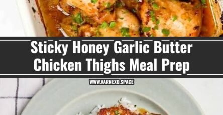 20 Minute Sticky Honey Garlic Butter Chicken Thighs