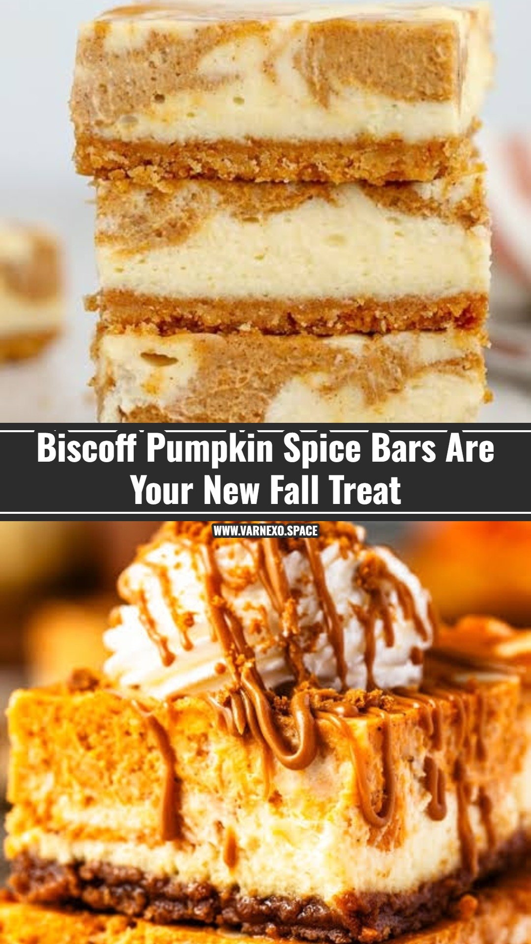 Best Pumpkin Spice Cheesecake Bars with Biscoff Crust