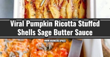 Creamy Pumpkin Ricotta Stuffed Shells Sage Butter Sauce