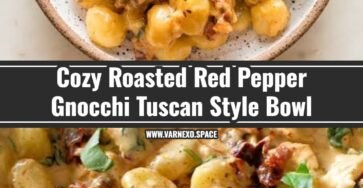 Creamy Tuscan Roasted Red Pepper Gnocchi Comfort Bowl