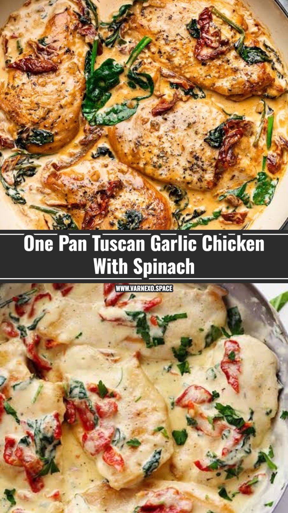 Easy Creamy Tuscan Garlic Chicken Skillet