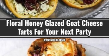 Easy Honey Glazed Goat Cheese Tarts With Edible Pansies