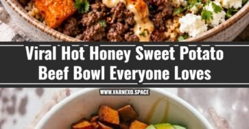 Easy Hot Honey Sweet Potato Beef Bowl Dinner