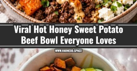 Easy Hot Honey Sweet Potato Beef Bowl Dinner