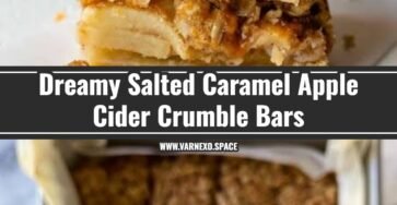 Salted Caramel Apple Cider Crumble Bars Are Magic
