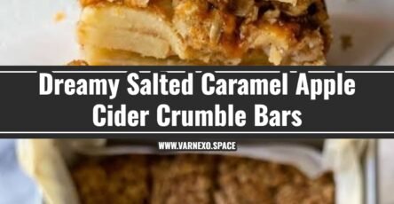 Salted Caramel Apple Cider Crumble Bars Are Magic