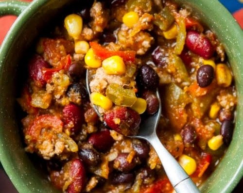 The Best Crockpot Pumpkin Chili Recipe Ever suggested serving