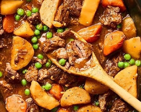 The Best Slow Cooker Beef and Potato Stew Recipe Ever suggested serving