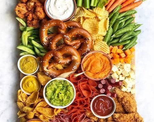 Ultimate Autumn Harvest Board For Game Day top view