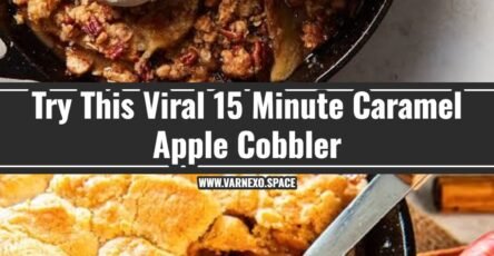 Viral 15 Minute Skillet Caramel Apple Cobbler Hack
