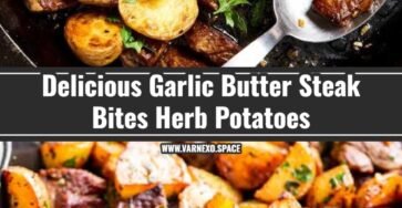 Viral Garlic Butter Steak Bites and Crispy Potatoes