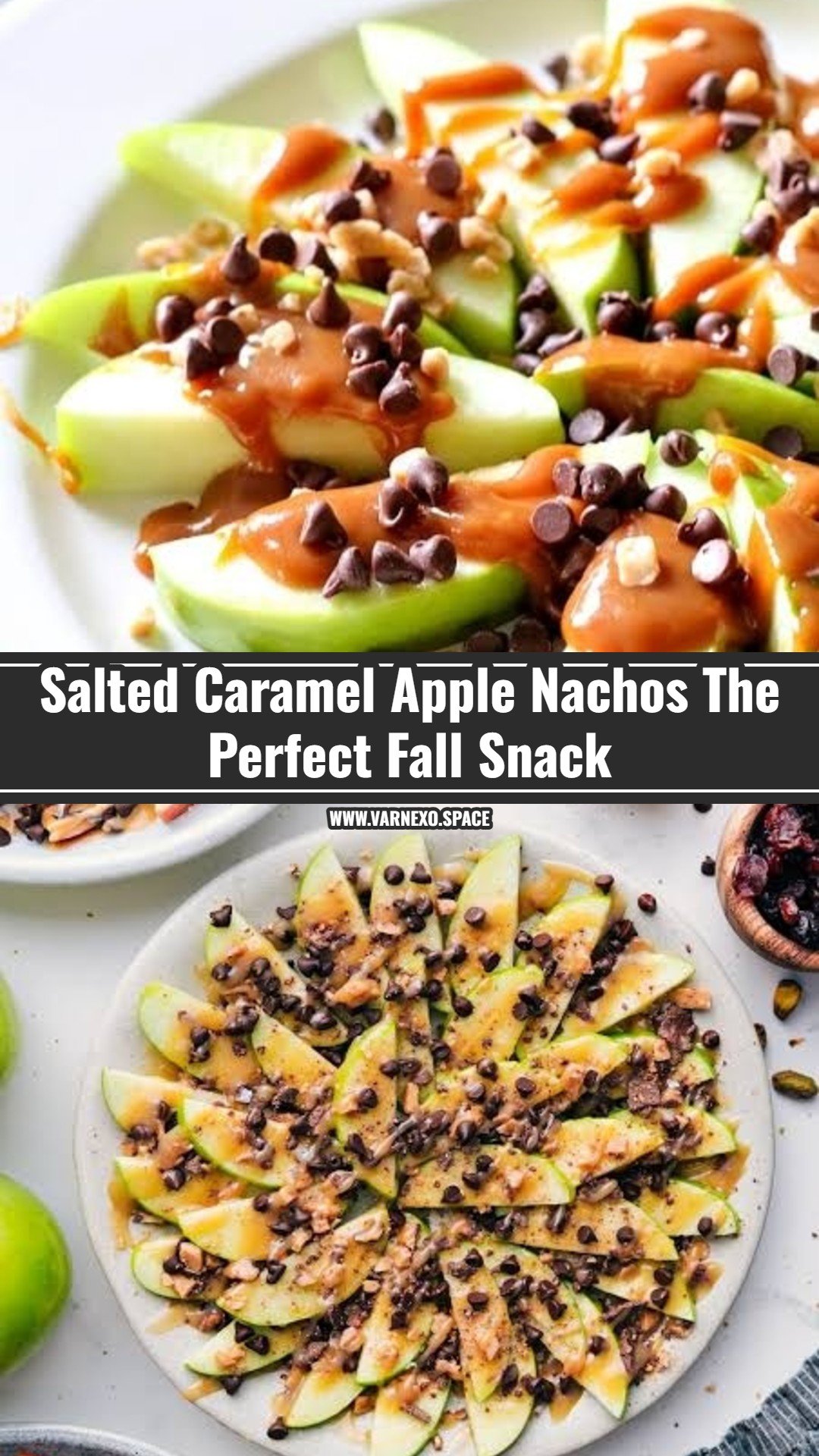Viral Salted Caramel Apple Nachos With Pecans